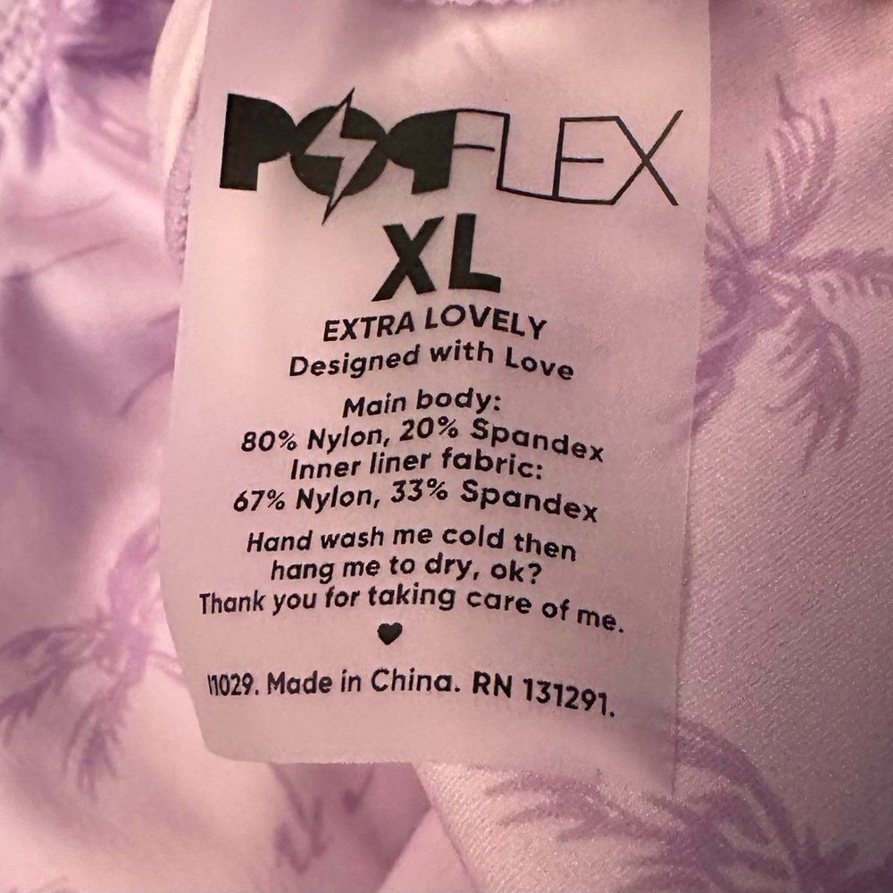 Popflex Reef Romper with Pockets lilac size XL NWT - Picture 7 of 7